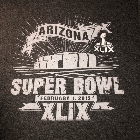 Men’s NFL Super Bowl XLIX Graphic Short Sleeve T-Shirt Medium Gray - Picture 2 of 5
